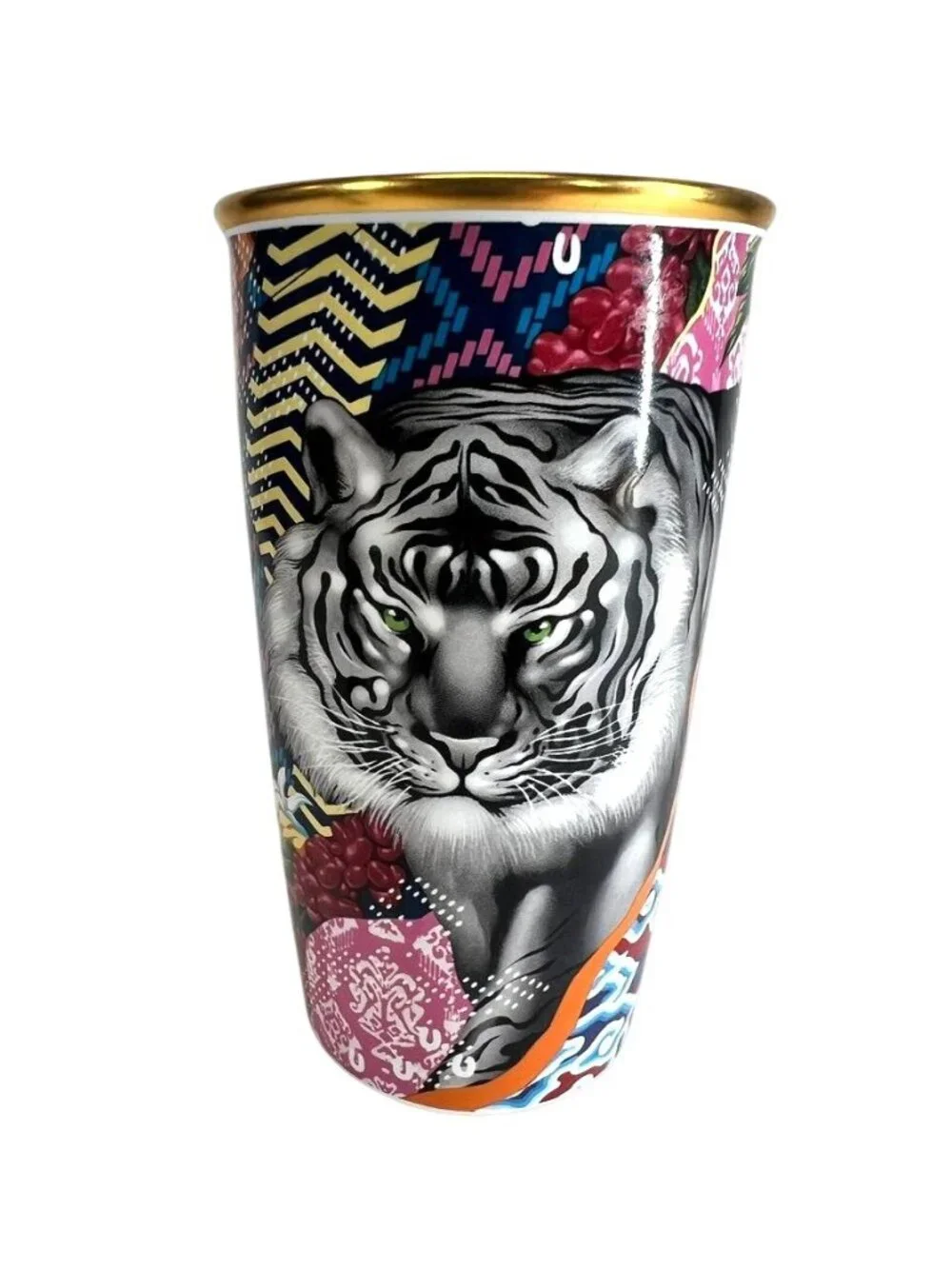 RARE!! Starbucks Tristan Eaton Limited Edition Sumatra Tiger Ceramic Mug 12 oz